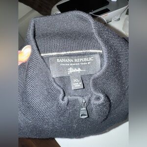 Banana Republic Italian Merino Half-Zip Sweater